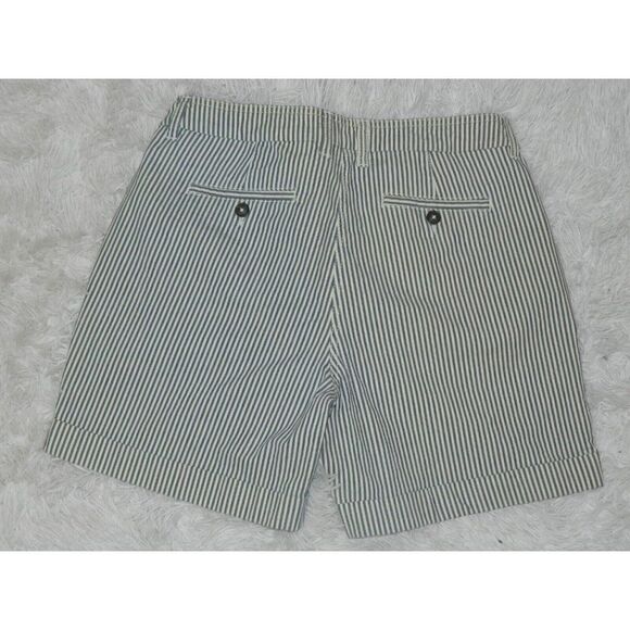 Borden Shorts Chino Blue‎  White Pinstriped  Pockets Women's Shorts Size US 8 - Picture 4 of 5